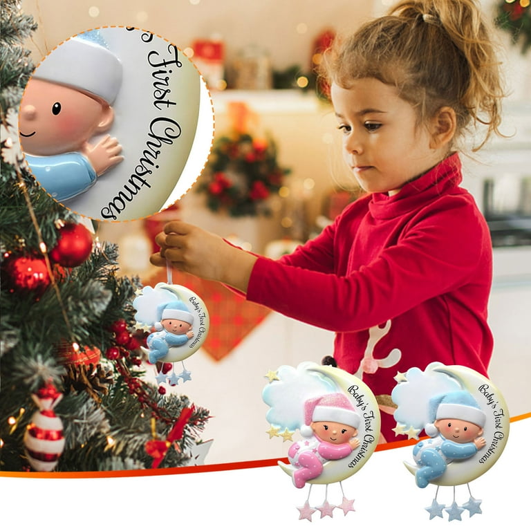 Hwkond Christmas Indoor Decorations Baby's Girl First Christmas