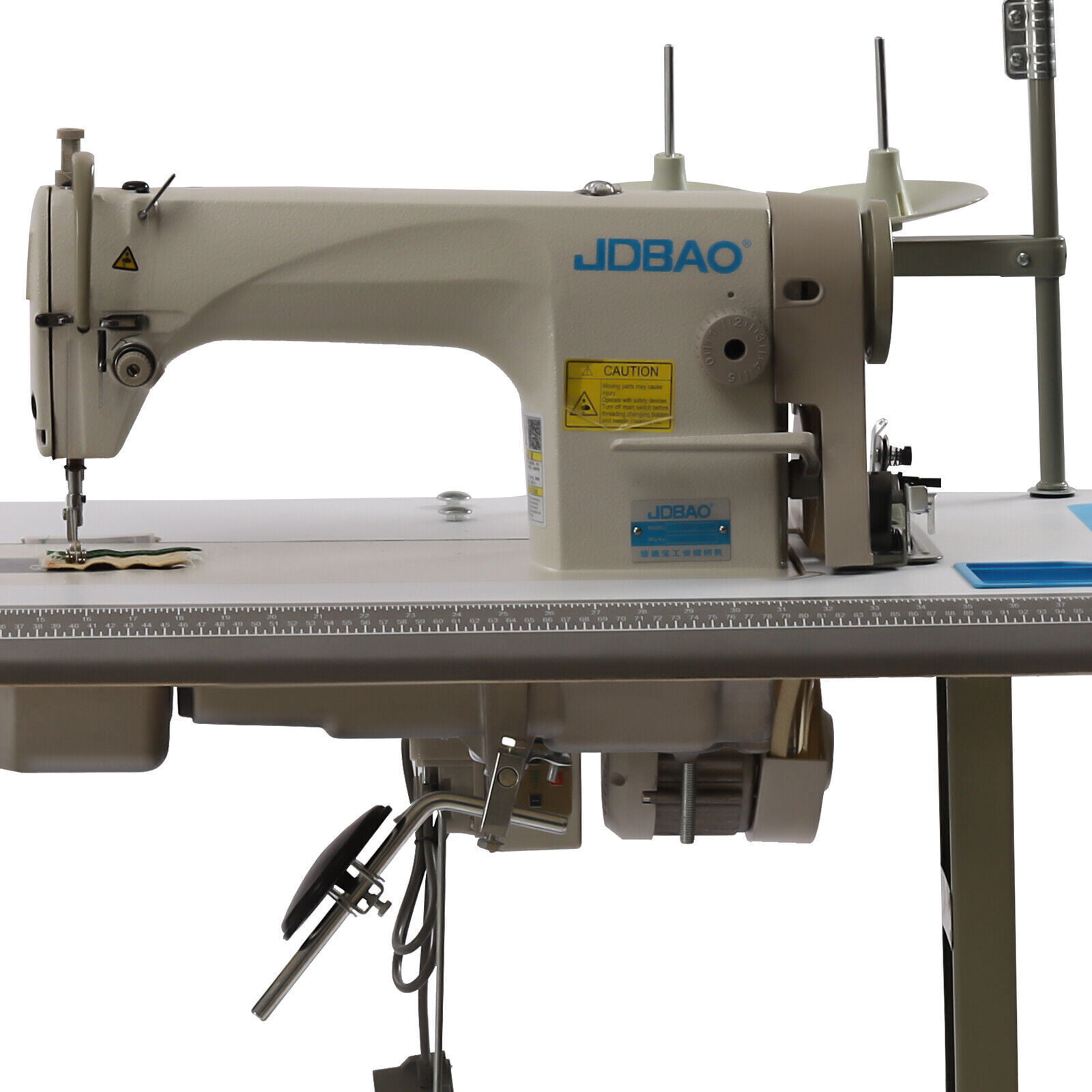 Miumaeov Industrial Sewing Machine Motor 550W 3500 rpm Max Sewing Speed  Upholstery Sewing Machine Motor with Table Stand Commercial Sewing Machine  Stitch Length 0-0.2in 