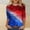 Multicolor, variant on Cavosen Patriotic T Shirts for Women Patriotic 3/4 Sleeve Crewneck Tops USA Star Striped Print T Shirts Lady XL Independence Day Casual Shirts 4th of July Tunic Tees 2025 Patriotic Outfits