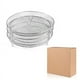thumbnail image 1 of Rejilla de deshidratación de acero inoxidable 304 de 3 niveles | Tendedero apilable con esquinas elevadas, clips | Resistente a la corrosión | Secadora de Alimentos y Utensilios de Gran Capacidad |, 1 of 6