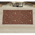 thumbnail image 1 of Floral Decorative Rug, Spring Season Themed Watercolors Painting of Herbs Flowers Botany Garden Art, Quality Carpet for Bedroom Dorm and Living Room, 6 Sizes, Cinnamon Green, by Ambesonne, 1 of 1