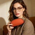 thumbnail image 3 of 6.7*3.1 Inch Sunglasses Case, Portable Zipper Eyeglasses Case for Men Women, Hard Shell Protective Case Fits Safety Glasses Goggles 3D Reading Glasses for Travel Bag, 3 of 5