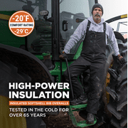 RefrigiWear Insulated Softshell Bib Overalls - Durable Thermal Workwear for Extreme Cold