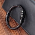 thumbnail image 4 of STRAND MEN'S GENUINE LEATHER BRACELET, 4 of 4