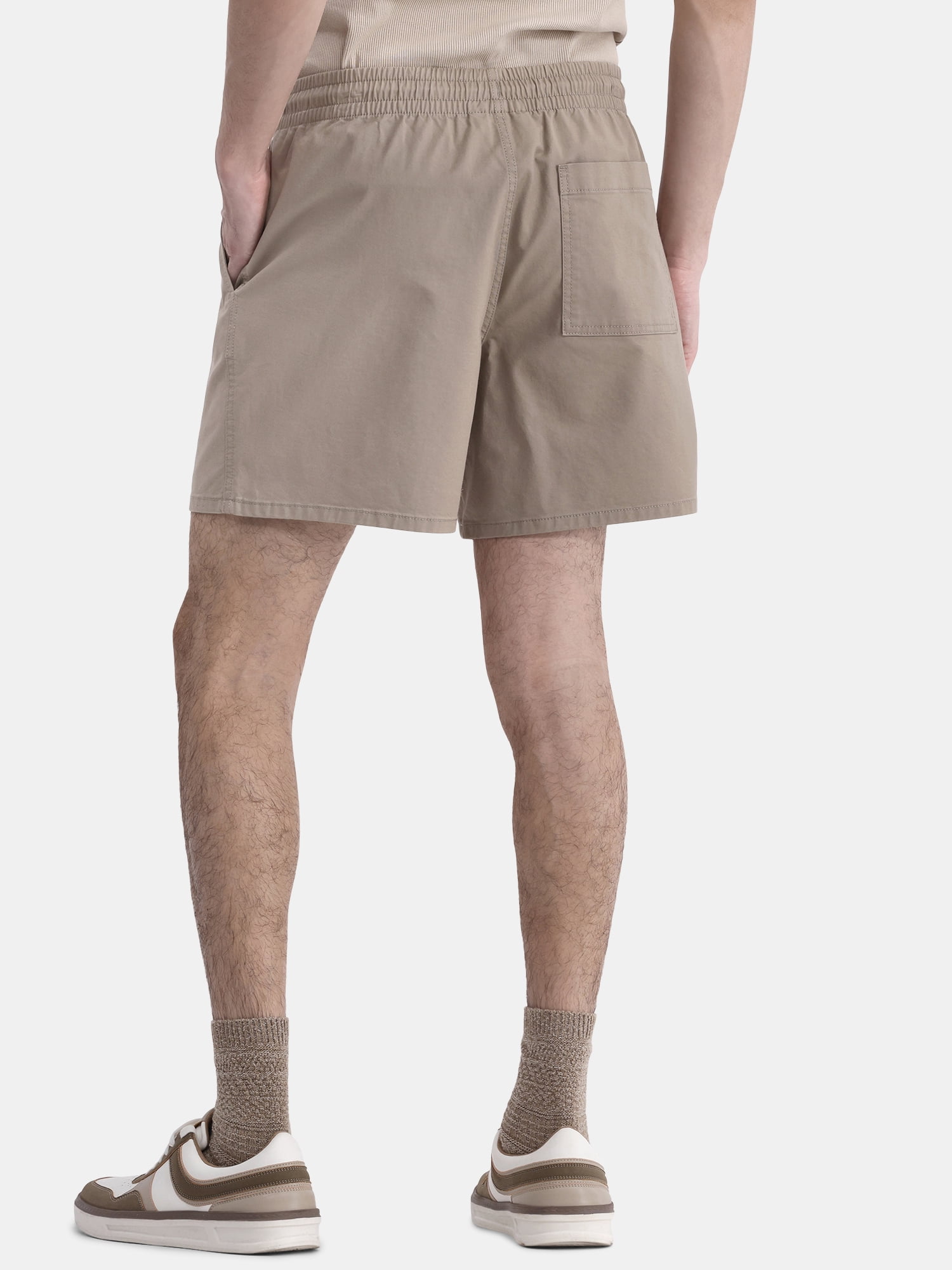 No Boundaries Men's & Big Men's Cotton Twill 6" Shorts, Sizes XS-5XL