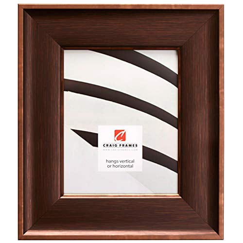 Craig Frames 314BR Ornate Bronze Picture Frame | 14x18 Inch Queen Ann Style Solid Poplar Wood Frame For Wall Hanging