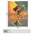 thumbnail image 3 of Manta de franela cálida y acogedora de Wonder Woman para sala de estar, dormitorio, cama, sofá, camping, viajes, mantas de vellón para todas las estaciones, regalos para niños, niñas, niños y, 3 of 8
