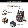 thumbnail image 4 of FORMRS Crossbody Bag for Women Quilted Travel Shoulder Cell Phone Purse with Chain Strap Handbag, Colorful Halloween Ghost, 4 of 7