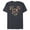 Navy Heather, variant on Disney Mickey & Minnie Head Gingerbread Christmas Holiday - Short Sleeve Blended T-Shirt for Adults - Customized-Navy Heather