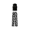 thumbnail image 7 of ZToonmas Women's 2 Piece Outfits Sleeveless Top and Loose Wide Leg Pants Set Casual High Waist Palazzo Pants Suit, 7 of 7