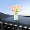 thumbnail image 4 of PONPRNGY Cute Mini Blossom in Flower Vase, Fresh Car Ornaments, Car Rearview Mirror Ornaments Funny Dashboard Decorations Kawaii Car Interior Accessories for Women Gifts, 4 of 5