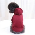 thumbnail image 2 of ZDWQFA Winter Dog Hoodie Sweatshirts with Pockets Warm Dog Clothes for Small Dogs Chihuahua Coat Clothing Puppy Cat Custume, 2 of 6
