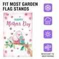thumbnail image 4 of Oioii Mother's Day Fashion Pattern Garden Flag, Durable Fabric Outdoor Yard Banner for Garden Lawn Patio Party Decor, Mother's Day Gift, Mother's Day Ornament, J, 4 of 6