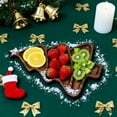thumbnail image 5 of PEIBang Wooden Christmas Tree Shaped Serving Trays,Charcuterie Board for Snacks Cheese Desserts Appetizers,Decorative Serving Dishes, 5 of 6