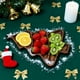 thumbnail image 5 of Bandeja de madera para árbol de Navidad | Bandeja de servir para aperitivos y postres decorativos festivos | Madera marrón reutilizable | 13"x9" | Centro de mesa de decoración de fiestas navideñas |, 5 of 6
