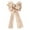 Yellow, variant on VerPetridure Festive Bow Decoration Yellow Christmas Large Bow Double-layer Linen Bow Christmas Tree Decoration Bow