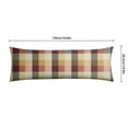 thumbnail image 6 of Plaid Body Pillow Cover - Soft & Breathable Fabric, Hidden Zipper, 20"x54", Buffalo Check & Vintage Plaid Print - Perfect Gift for Side Sleepers, Cabin Decor & Pregnancy Support, 6 of 7