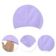 thumbnail image 3 of Gorro de natación de silicona impermeable con relieve de 1 pieza en púrpura claro, 3 of 5