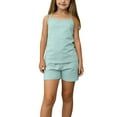 thumbnail image 2 of Clothes for Girls Summer Vacation Beach Spaghetti Straps Tank Top and Shorts Girls 2 Piece Outfits Size 4-15, 2 of 5
