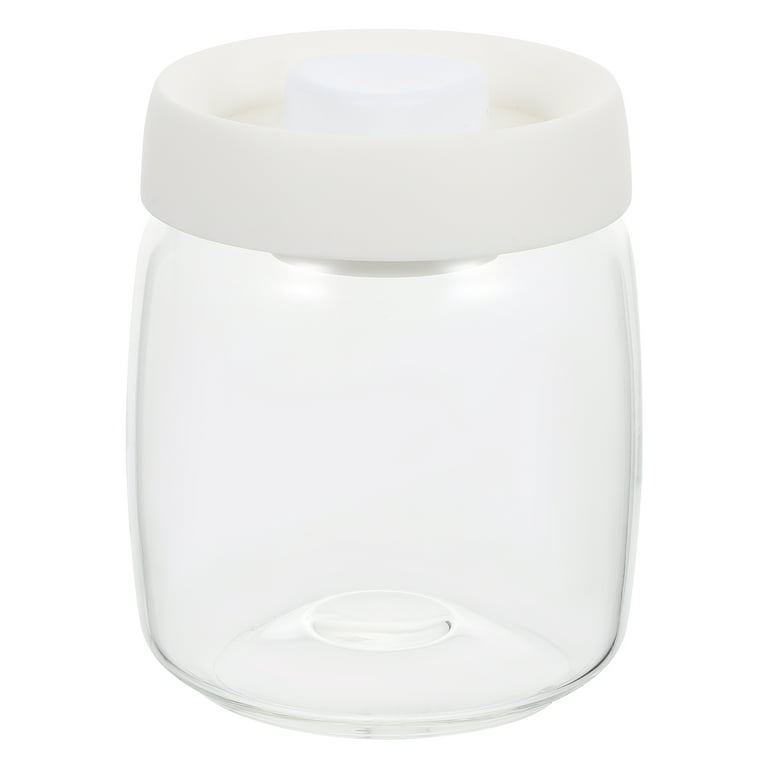 1pc High Borosilicate Glass Jar Sealed Jar Transparent Glass Jar