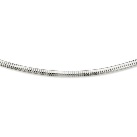 - Stainless Steel 4mm Omega Necklace