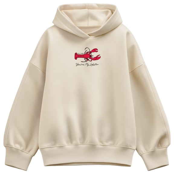 Friends - You're My Lobster - Women's Oversized Fleece Hoodie Sweatshirt