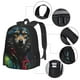 thumbnail image 2 of Balery Vintage Wolf Warrior Mochila para hombre y mujer - Tela Oxford 600D resistente - Gran capacidad, resistente al agua, ideal para la escuela, viajes y senderismo, 2 of 6