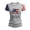Light Gray, variant on Youpwaven Women's 250th Anniversary USA Graphic T-Shirt, 2026 "We The People" Mismatched Sleeve Tee, Patriotic Ripped Flag Celebration Shirt, Independence Day Apparel