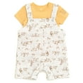 thumbnail image 4 of Disney Winnie the Pooh Eeyore Tigger Bodysuit and Short Overalls Outfit Set Newborn to Infant, 4 of 5