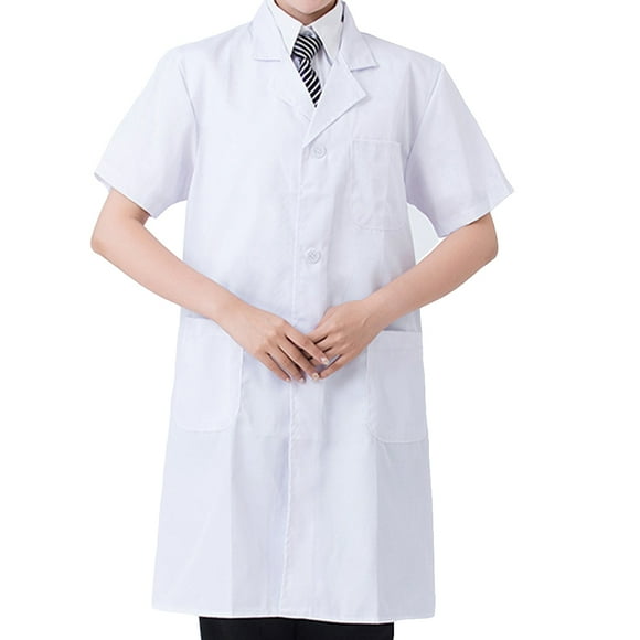 Bata de laboratorio Injueey Botones Bolsillo manga corta 3XL