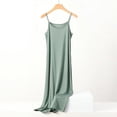 thumbnail image 4 of Plus size spring and summer versatile slim long inner nightgown suspender modal cotton solid color bottoming dress, 4 of 5