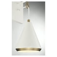 thumbnail image 6 of Trade Winds Winona 1-Light Wall Sconce in White with Natural Brass, 6 of 6