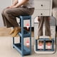 thumbnail image 5 of Organizadores de armario y almacenamiento, carrito de almacenamiento delgado con ruedas, estante práctico de tres capas de tipo estrecho con ruedas para cocina, baño, lavandería, despensa, espacios pe, 5 of 6