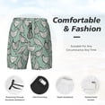 thumbnail image 5 of Lsque Mens Swim Trunks Retro Rooster4 Pattern - Bathing Suit Compression Liner - Beach Swim Shorts Swimwear - (S-3XL) - Stretch Quick Dry -3X-Large, 5 of 9