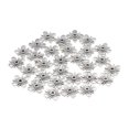 thumbnail image 4 of 30x Vintage Flower Shank Button Beads Accesorio Para Joyas Resultados plata vintage, 4 of 9
