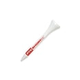 thumbnail image 2 of ProActive Sport TPTS218W120 2-1/8 Pieds' PTS Shortee Blanc Prolength Tee - Lot de 120, 2 of 3