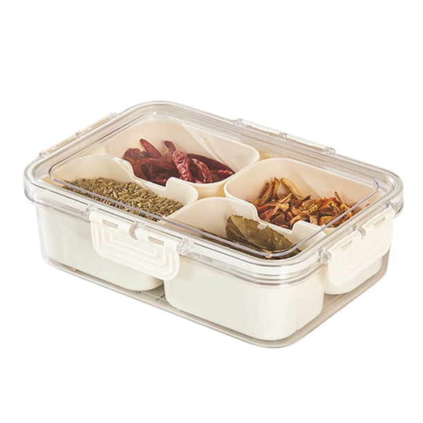 Caja de almacenamiento de alimentos Fiudx frutero seco con 4/8 cajas extraíbles para cocina