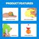 thumbnail image 3 of Juguetes de baño magnéticos para niños pequeños, juego de piscina de pesca para niños, juego de 2 cañas de pescar, 8 animales marinos de goma y red, juguetes acuáticos con bolsa organizadora de malla, 3 of 7