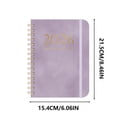 thumbnail image 3 of 2025 Schedule Book A5 Coil Notebook | Leather Strap Planner with Self-Discipline Goal Card | Portable Daily Organizer for Students Professionals | Customizable Printed Diary, 3 of 5