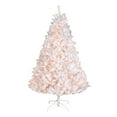 thumbnail image 3 of National Tree Company 6.5 ft Pre-Lit Winchester Pine Artificial Christmas Tree, 400 Clear Lights, 798 Tips, Silver Glitter, Includes Stand, White, 3 of 9