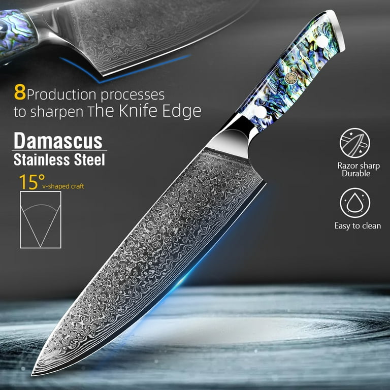 Hand Forged VG10 67 Layers Damascus Steel Chef Knives