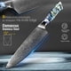 thumbnail image 5 of Cuchillo de Chef de 8 "VG10 67 Capas Cuchillo de Cocina de Acero Damasco Mango de Abulón Cuchillo de Damasco Afilado Herramienta Práctica de Corte de Cocina, 5 of 7