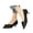 Black, variant on Women’S Glossy Patent PU Closed Square Toe Platform High Heel Sandals, Adjustable Ankle Strap Thick Chunky Heel Dress Shoes, Non-Slip Sole Evening Office Heels, 1 Pair, Sizes 36 Through 42