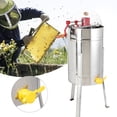 thumbnail image 1 of Honey Extractor,Manual Stainless Steel 3 Honey Extractor Machine Stainless Steel Honey Extractor Professionally Tested, 1 of 11