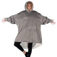 thumbnail image 1 of Manta portátil THE COMFY Original de microfibra y sherpa gris, 1 of 9