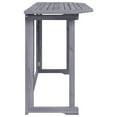 thumbnail image 4 of vidaXL Balcony Table 35.4" Solid Acacia Wood Weathered Foldable Outdoor Dining Table Grey, 4 of 9