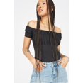 thumbnail image 1 of Urban Planet Women's Off The Shoulder Milkmaid Bodysuit, 1 of 4