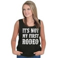 thumbnail image 4 of Not My First Rodeo Horseback Riding Tank Top T Shirts Men Women Brisco Brands L, 4 of 6