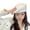 White, variant on dianhelloya Beret Hat Autumn Winter Rabbit Plush Knitted Breathable Stylish All-match Solid Color Elastic Painter Hat Grey