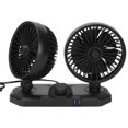 thumbnail image 3 of Ventilador de coche conector de encendedor ventilador doble ventosas fuertes ventilador de coche eléctrico de gran potencia para el hogar, 3 of 8